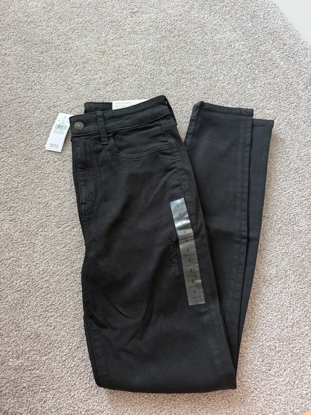 American Eagle - next level stretch Women’s Black Stretch Skinny Jeans